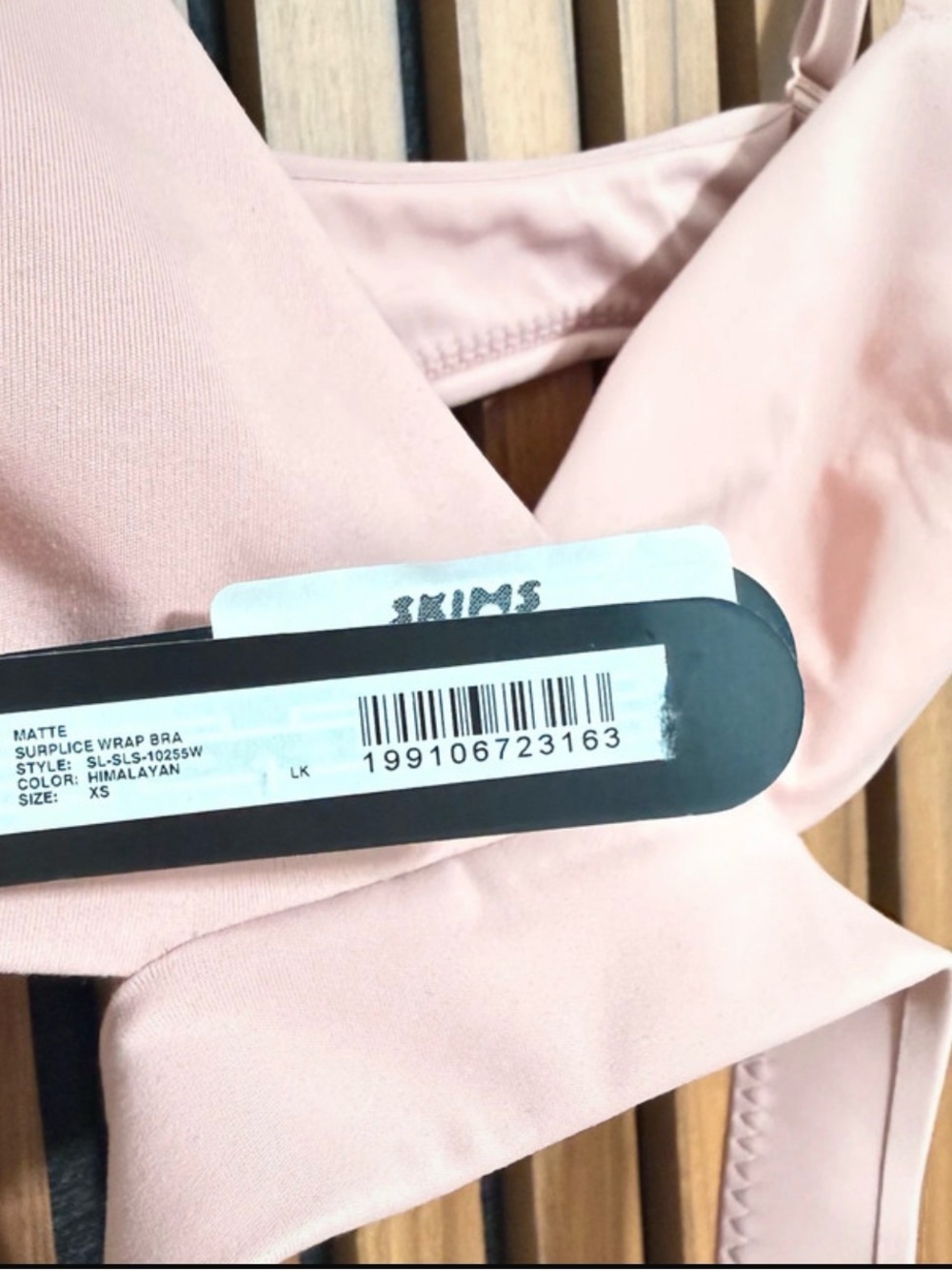Nike Skims Matte Pink Himalayan Wrap Bra - Picture 3 of 7